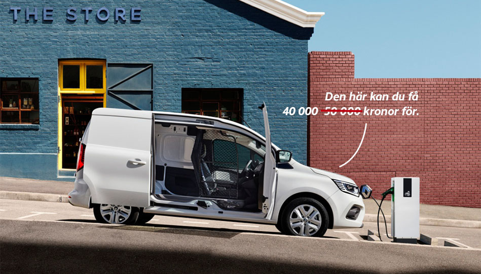 Du kan få stöd för köp av lätta ellastbilar - just nu är stödet 40 000 kronor.