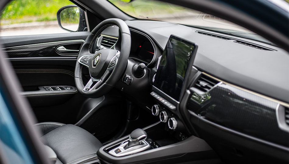 Renault Arkana är utrustad med en stor mediadisplay