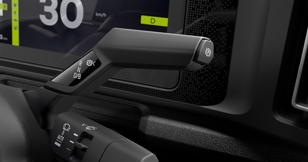 rattväxeln i en Renault E-Tech electric